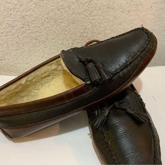 Allen Edmonds Leather Tassel Wolcott House Slippers size 11 - Picture 4 of 13